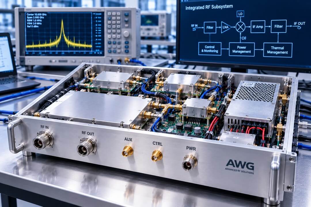 integrated RF sub-systems and assembly